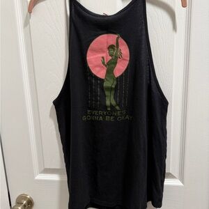 Maren Morris “GIRL” Tour Black Racerback Tank Top with Graphic Print